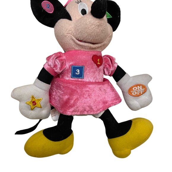 Disney Minnie Mouse Plush Toy Interactive Buttons Sounds 11" - Picture 3 of 4